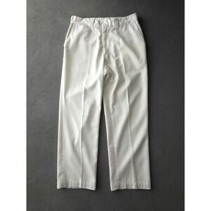 Vintage 1970s JCPENNEY Big Mac White Permanent Press Work Pants 32 x 28